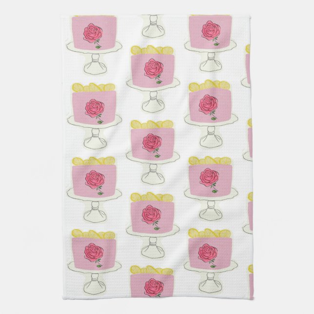 Paño De Cocina Té/Cocina de limón (Vertical)