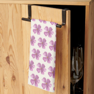 Paño De Cocina Té de flor de violeta elegante