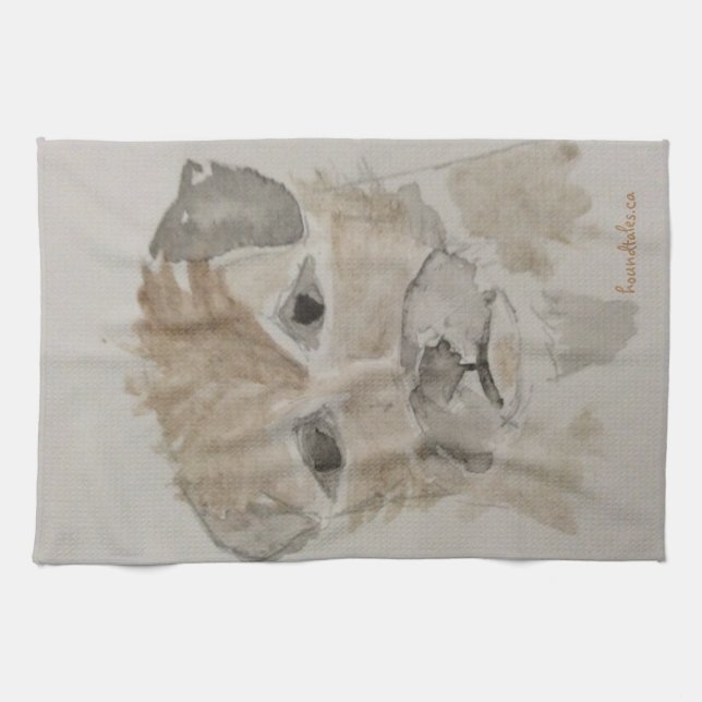 Paño De Cocina Té de la frontera territorial (Horizontal)