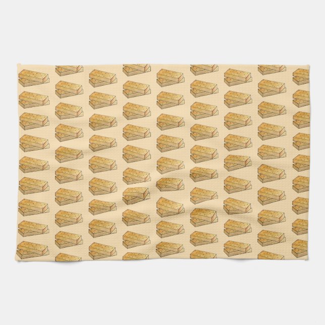 Paño De Cocina Té de pan tostado escocés Biscuits Panadería britá (Horizontal)