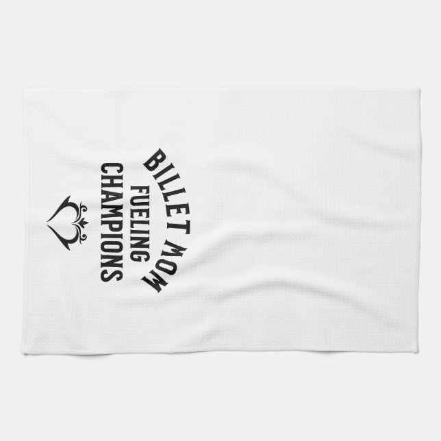 Paño De Cocina Té de texto liso y alimentado por mamá de Billet (Horizontal)