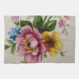 Paño De Cocina Tea Cup Floral Bouquet