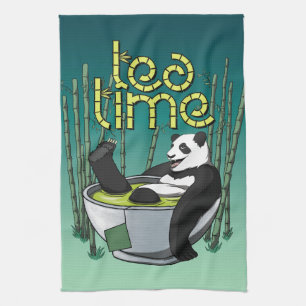 Paño De Cocina Tea Time Panda