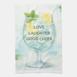 Paño De Cocina Tea Towel | Gin & Tonic Lemon Mint Kitchen Gift