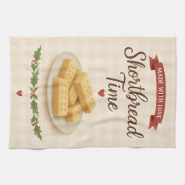 Paño De Cocina Tea Towel | Shortbread Time | Festive Kitchen Art