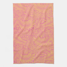 TEA TOWEL : WILLIAM MORRIS : LARKSPUR