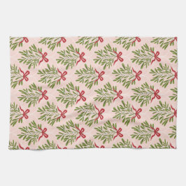Paño De Cocina Tea towel with mistletoe design