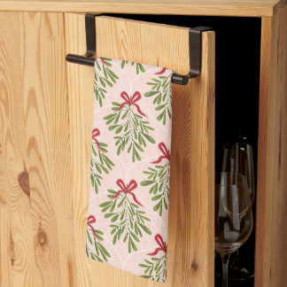 Paño De Cocina Tea towel with mistletoe design