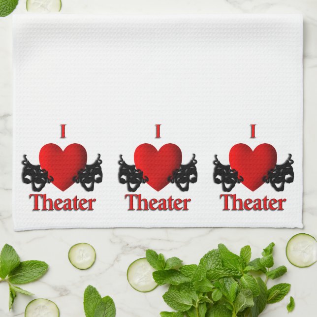 Paño De Cocina Teatro I Heart (Doblado)