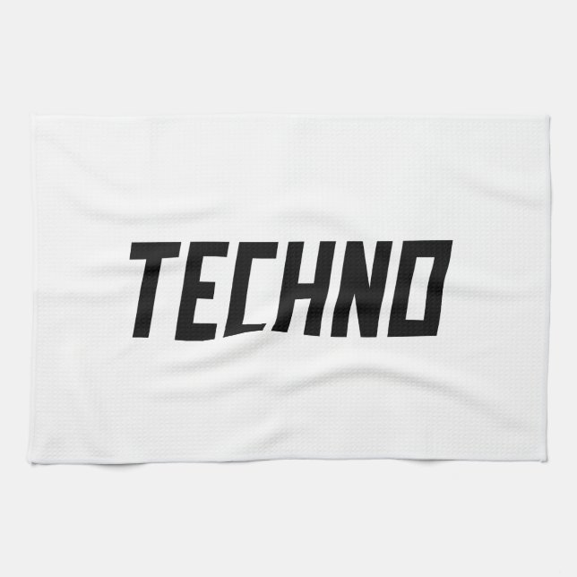 Paño De Cocina TECHNO Music (Horizontal)