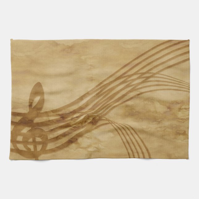 Paño De Cocina Tecla de violín (Horizontal)