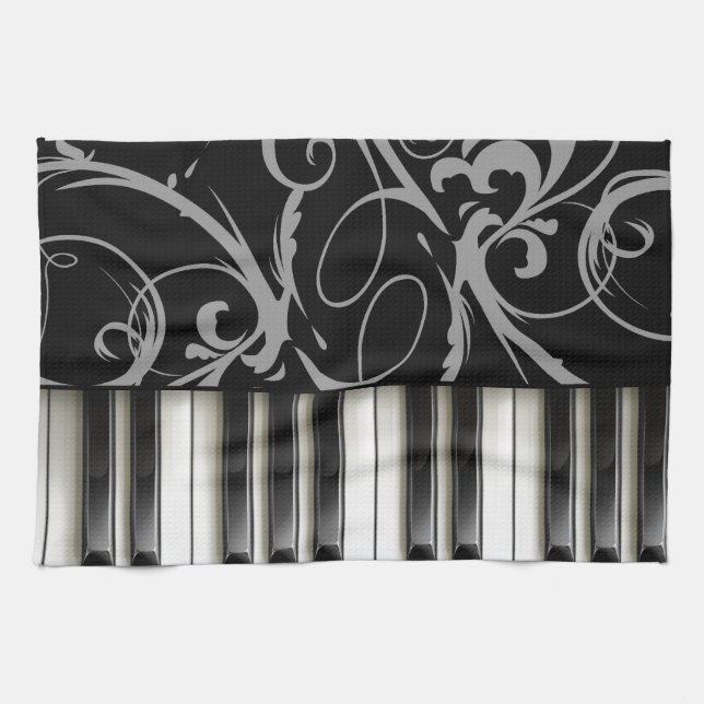 Paño De Cocina Teclado de piano (Horizontal)
