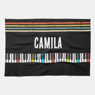 Paño De Cocina Teclado de piano vintage música personalizada