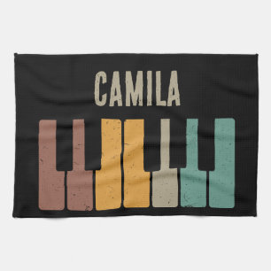 Paño De Cocina Teclado de piano vintage música personalizada