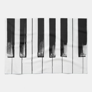 Paño De Cocina Teclado de teclas de piano antiguas