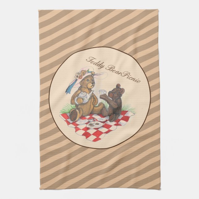 Paño De Cocina Teddy Bear Picnic (Vertical)
