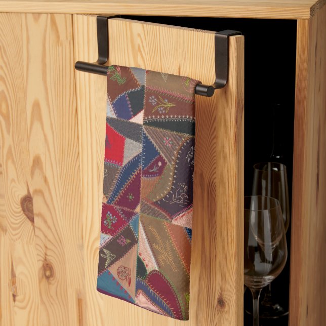 Paño De Cocina Tejido colorido (Pliegue de tercios)