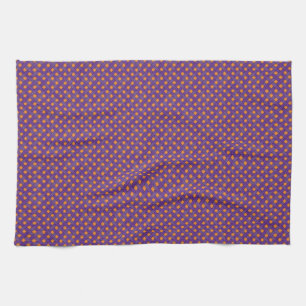 Paño De Cocina Tejido gráfico Rattan morado sobre Naranja Persona