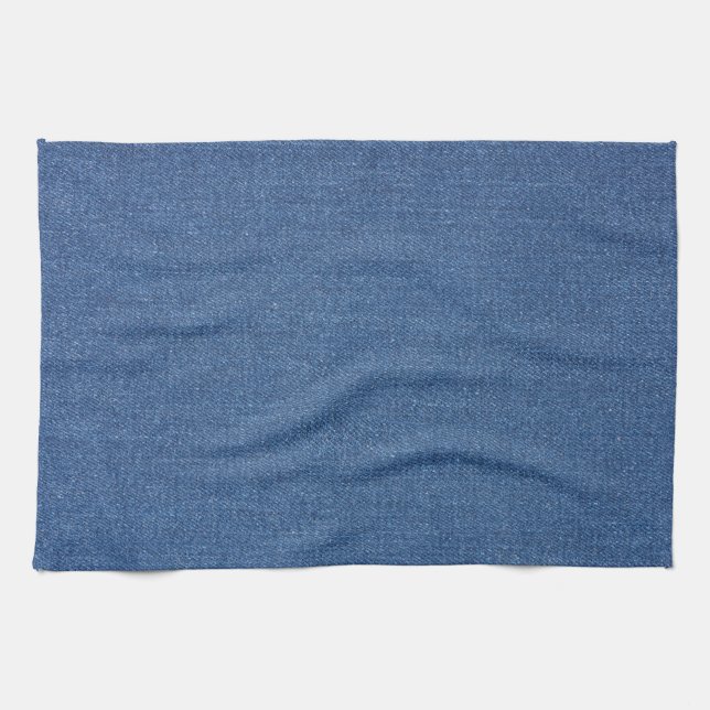 Paño De Cocina Tejido textil original azul moda jean denim (Horizontal)