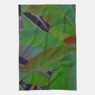 Paño De Cocina Tejido trópico retro