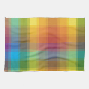Paño De Cocina Tela escocesa del arco iris