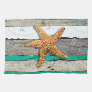 Paño De Cocina Tema de la playa Starfish Boda Rustic