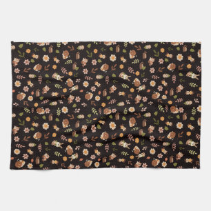 Paño De Cocina Tema del otoño de Woodland Fox