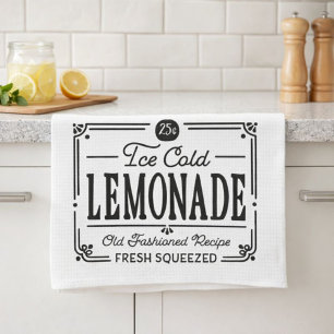 Paño De Cocina Tema Vintage Limón Fresco