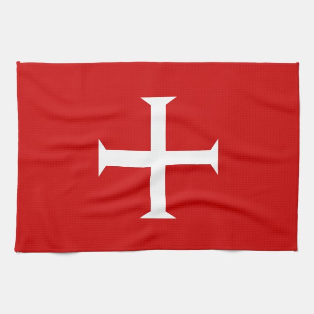 Paño De Cocina templar caballeros cruz roja malta teutónica hospi (Horizontal)