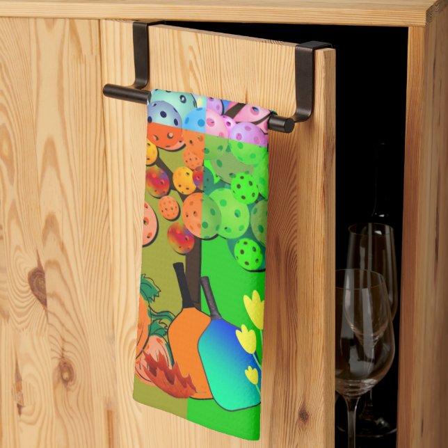 Paño De Cocina Temporada de Pickleball Siempre Invierno Primavera (Pliegue de tercios)