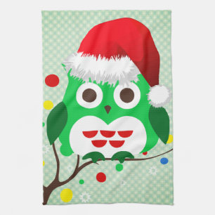 Paño De Cocina Tendencia de búho navidades
