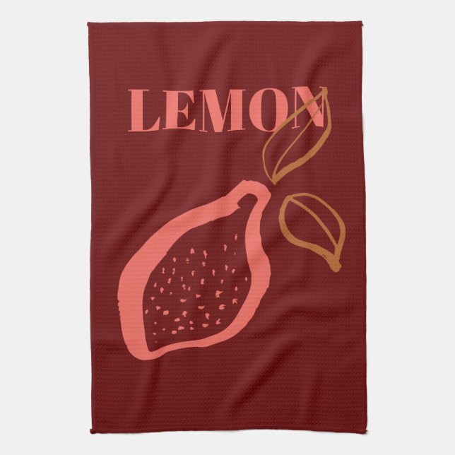 Paño De Cocina Tendencia de Ilustraciones de frutas y verduras (Vertical)