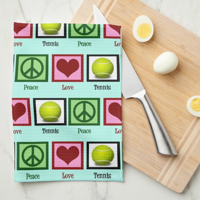 Paño De Cocina Tenis de amor por la paz (Doblado Cuarto)