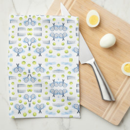 Paño De Cocina Tenis Día del Padre Acuarela Azul