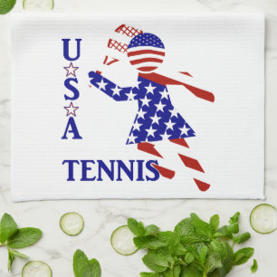 PAÑO DE COCINA TENIS FEMENINO PATRIÓTICO DE EE. UU.