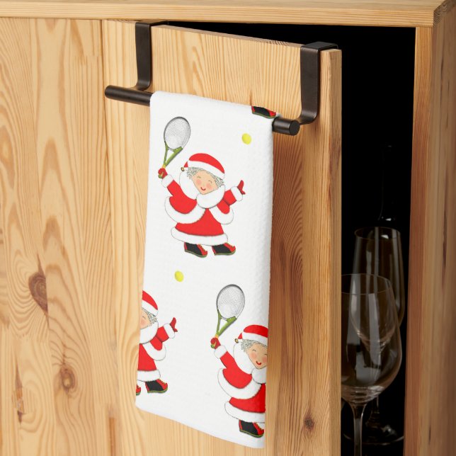 Paño De Cocina Tenis Navidad (Pliegue de tercios)