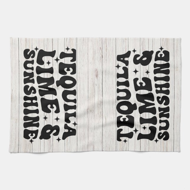 Paño De Cocina Tequila, Lime y Sunshine (Horizontal)