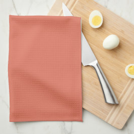 Paño De Cocina Terracota Moderna de Color Sólido Plano