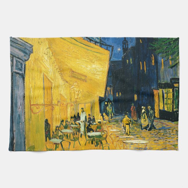 Paño De Cocina Terraza del café de Vincent van Gogh el |, Place (Horizontal)
