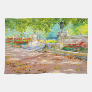Paño De Cocina Terraza vintage, dibujo de Prospect Park (1887)