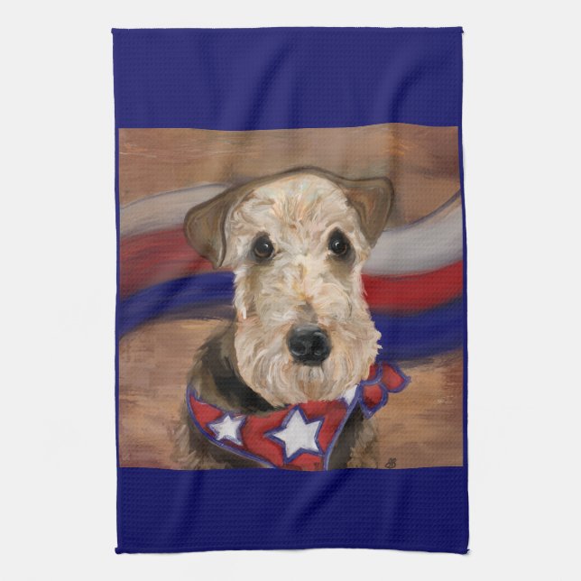 PAÑO DE COCINA TERRIER AIREDALE        (Vertical)