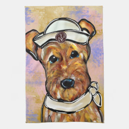 PAÑO DE COCINA TERRIER AIREDALE  