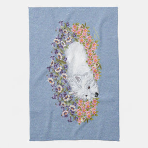 Paño De Cocina Terrier Blanco de las Tierras Altas del Oeste Repo