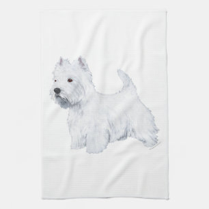 Paño De Cocina Terrier Blanco de las Tierras Altas Occidentales