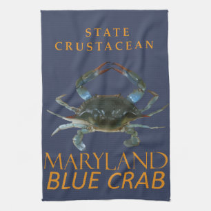 Paño De Cocina Territorio de Maryland Crustacean Callinectes sapi