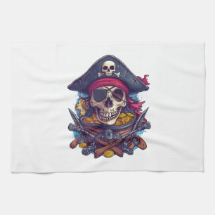 Paño De Cocina Tesoro de cráneo de pirata