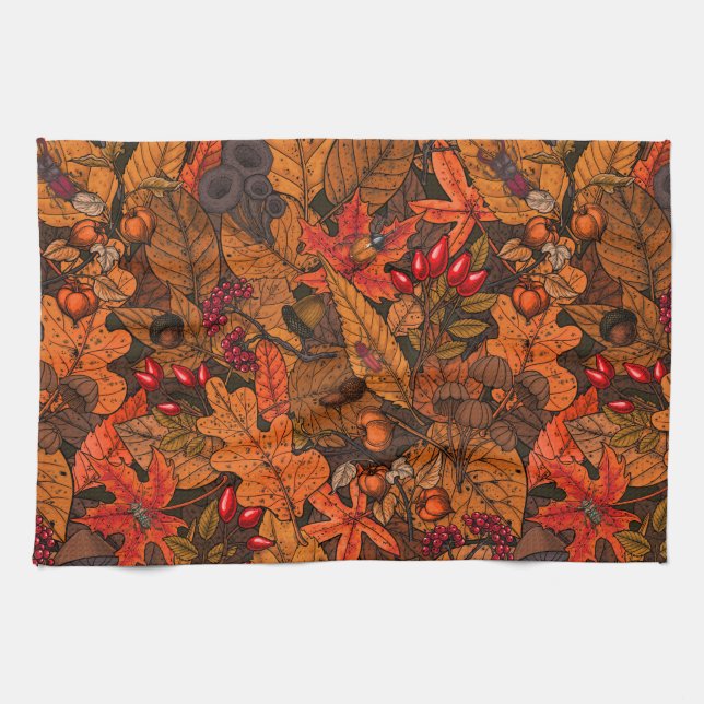 Paño De Cocina Tesoros de otoño (Horizontal)