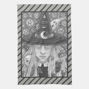 PAÑO DE COCINA TESTIGO DE CREMA MALO OJO HALLOWEEN GÓTICO COCINA 