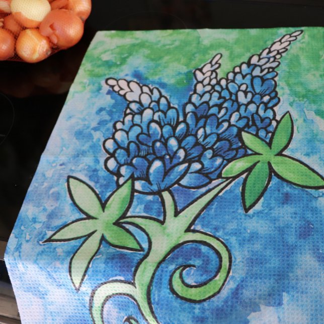 Paño De Cocina Texas Bluebonnets (Subido por el creador)