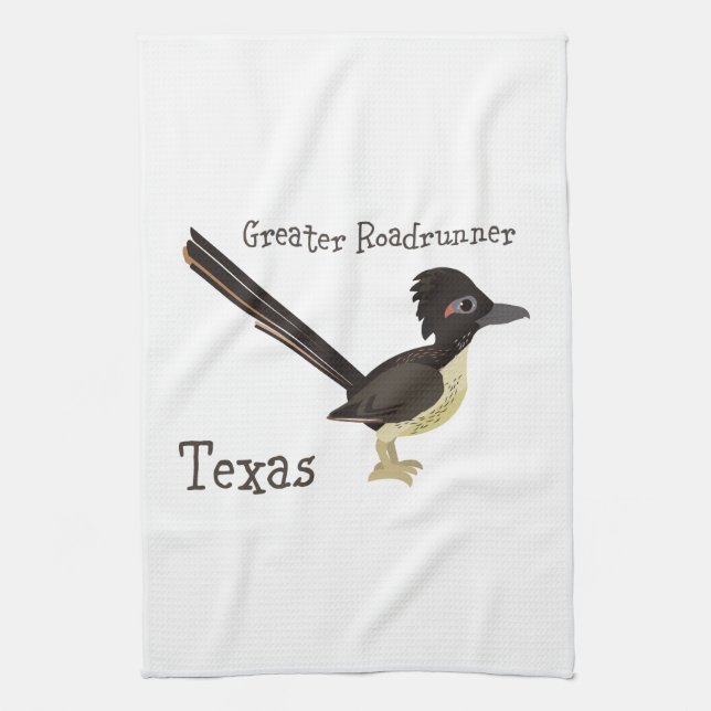 Paño De Cocina Texas Greater Roadrunner (Vertical)